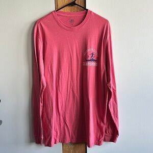 Izod Men's Pink Long Sleeve Tee